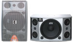 CS-612s Professional 600 Watts Karaoke Vocal Speakers-Silver